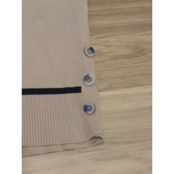 MARLED PREPPY SWEATER WOMENS M Quite Luxury Brown STRIPE - Picture 6 of 13